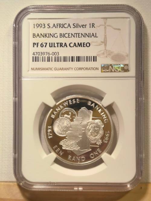 ****R1 START***** 1993 BANKING BICENTENNIAL  R1 - PF67 UC.